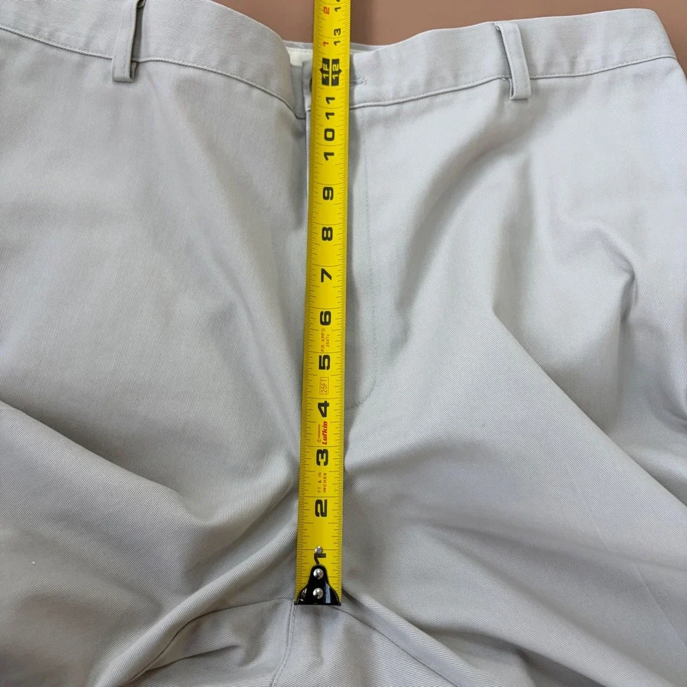 LL Bean Mens Classic Fit Chino Pants 38x30 (29.5) Stone Light Khaki Cotton Gorp - Picture 9 of 10